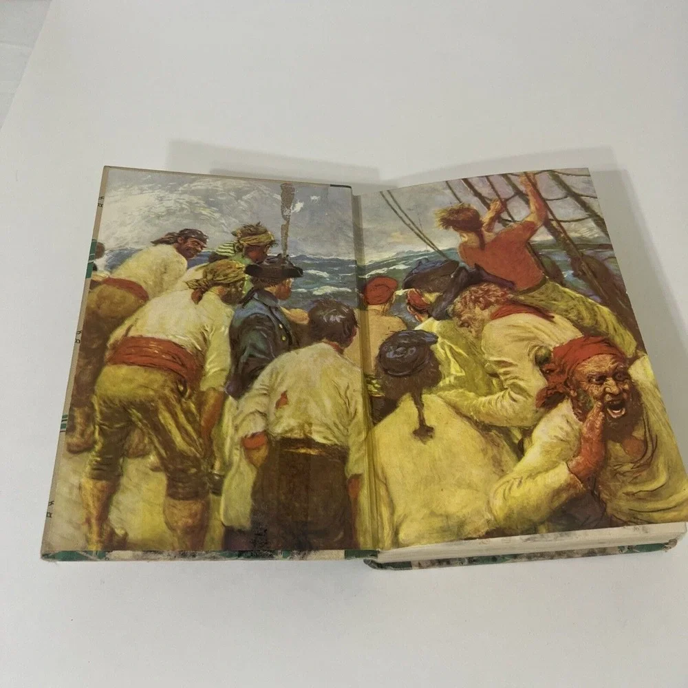 VINTAGE Treasure Island by Robert L Stevenson Junior Library HB 1947 Illustrated